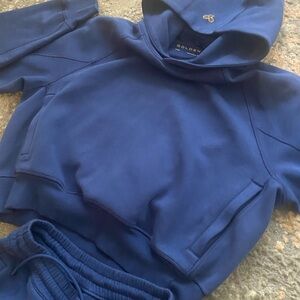 Aritzia Blue Hoodie and Joggers Set